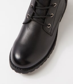ARGYLE CF BLACK WAXY LEATHER