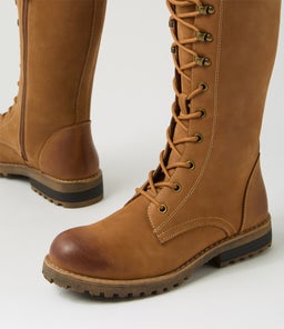 ARGYLE CF TAN WAXY LEATHER