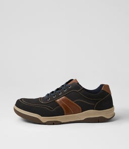 Han Navy Leather Lace Up Shoes Han Navy Leather Lace Up Shoes