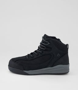 Kembla Black Nubuck Lace Up Boots Kembla Black Nubuck Lace Up Boots