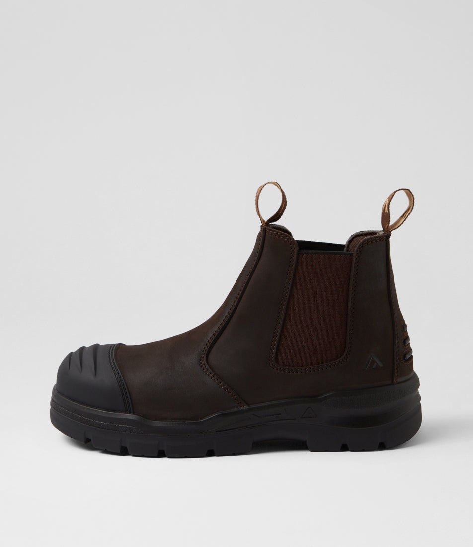 Shopan Brown Nubuck Chelsea Boots