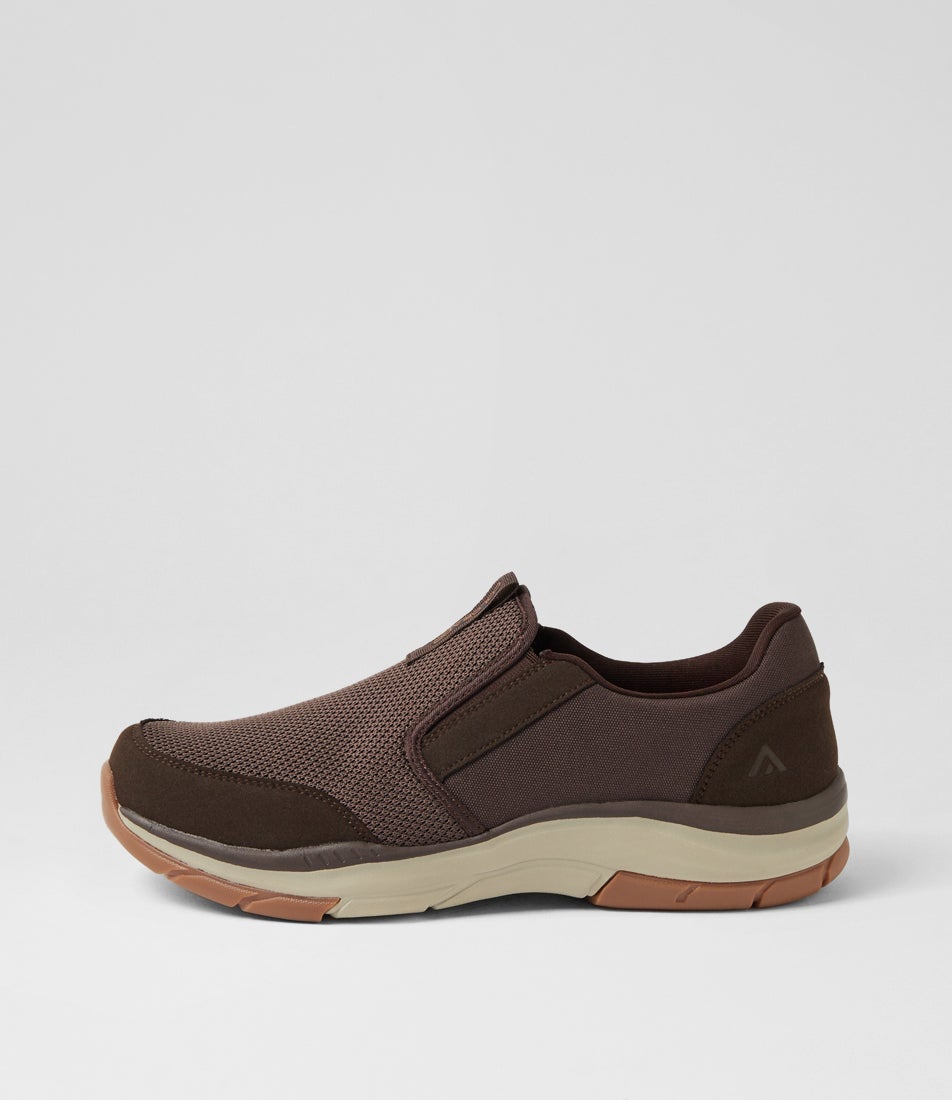 Zake Brown Mesh Sneakers