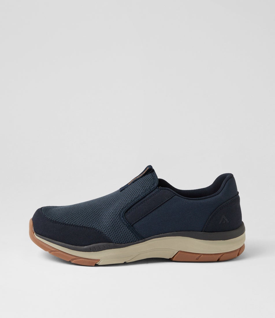 Zake Navy Mesh Sneakers