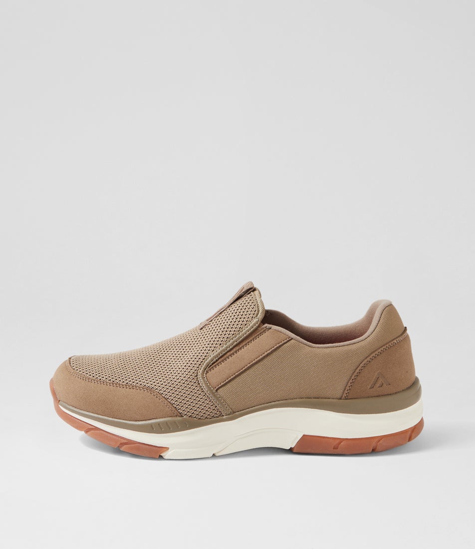 Zake Taupe Mesh Sneakers