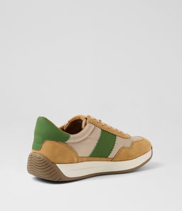LARNY CF NATURAL GREEN SUEDE NYLON