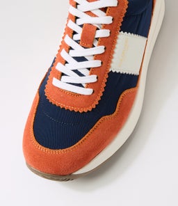LARNY CF ORANGE NAVY SUEDE NYLON