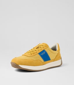LARNY CF YELLOW BLUE SUEDE NYLON