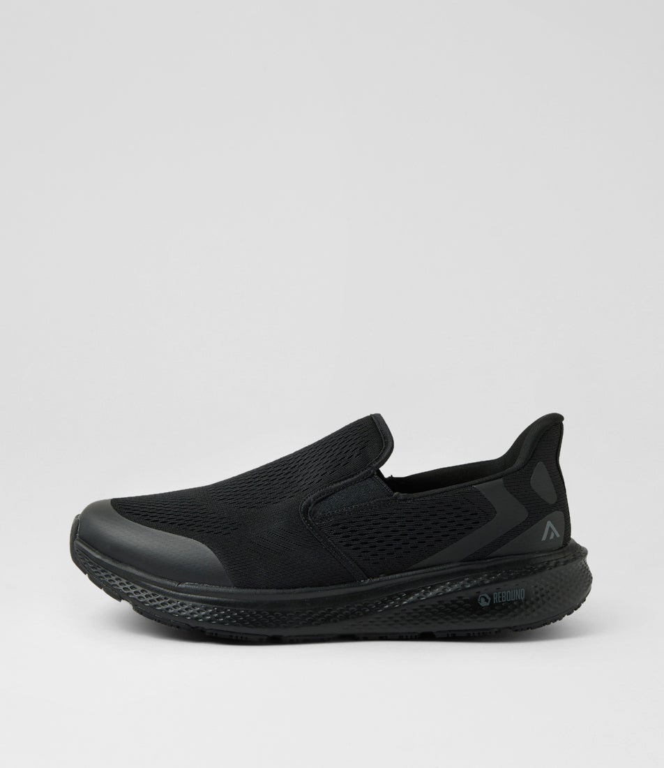 Luman Black Mesh Sneakers