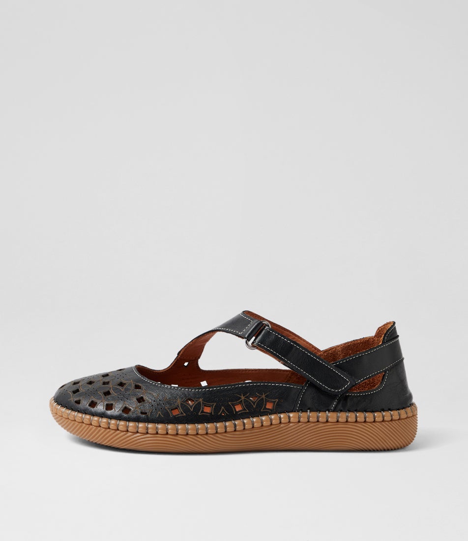Molly Black Leather Ballet Flats Molly Black Leather Ballet Flats