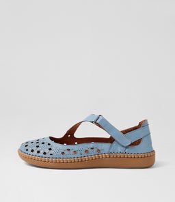 Molly Denim Leather Ballet Flats Molly Denim Leather Ballet Flats