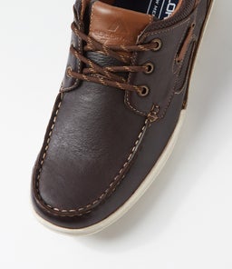 RASHID CF BROWN PULL UP LEATHER