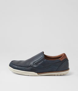 RASPUTIN CF NAVY TUMBLE LEATHER