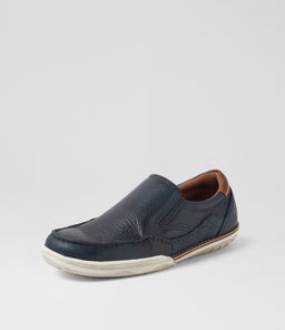 RASPUTIN CF NAVY TUMBLE LEATHER