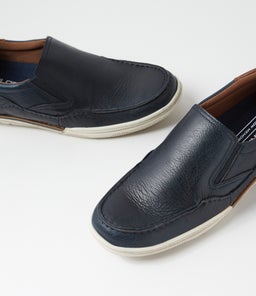 RASPUTIN CF NAVY TUMBLE LEATHER