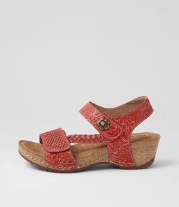 Jade Red Leather Sandals Jade Red Leather Sandals