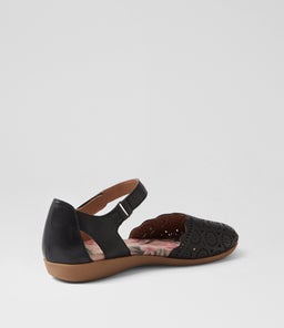 CHARLEE CF BLACK LEATHER