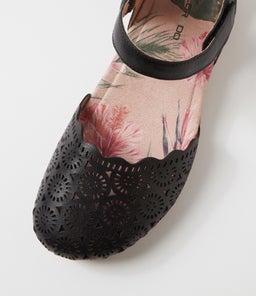 CHARLEE CF BLACK LEATHER