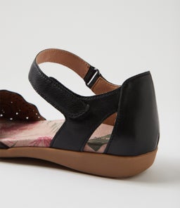 CHARLEE CF BLACK LEATHER