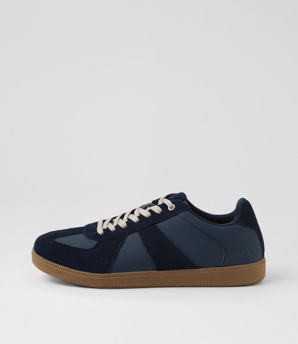 Comrade Navy Leather Sneakers