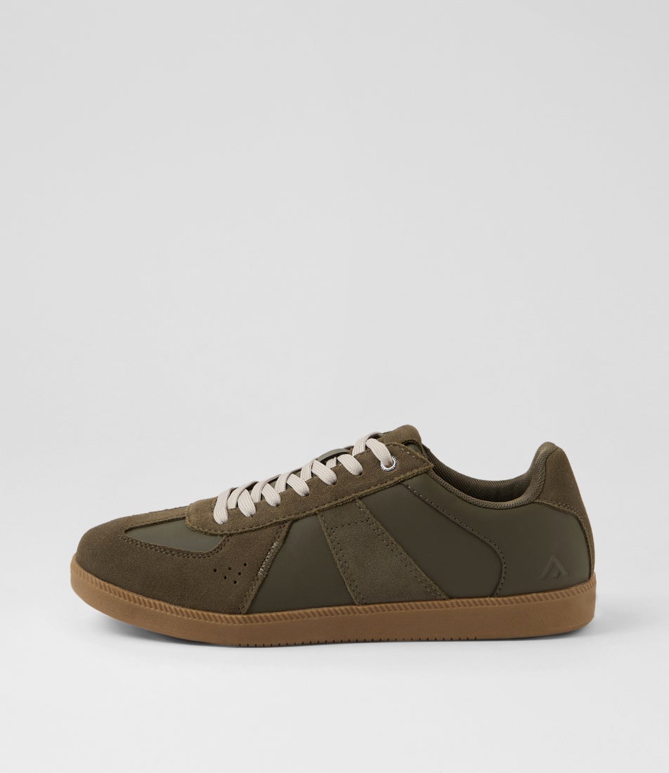 Comrade Khaki Leather Sneakers