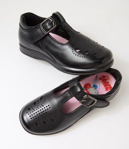 SUMMER JNR E HK CF BLACK LEATHER