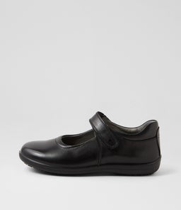 LUNA JNR E CF BLACK LEATHER