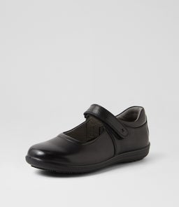 LUNA JNR E CF BLACK LEATHER