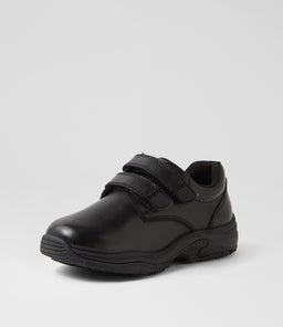 HYBRID JNR E ADJ DB CF BLACK LEATHER