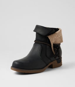 INEZ CF BLACK LEATHER