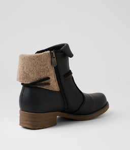 INEZ CF BLACK LEATHER