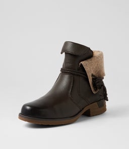 INEZ CF CHOC LEATHER