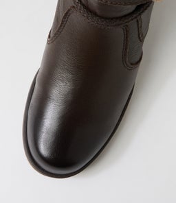 INEZ CF CHOC LEATHER