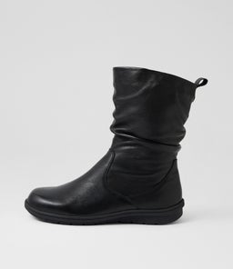 May Black Leather Calf Boots May Black Leather Calf Boots