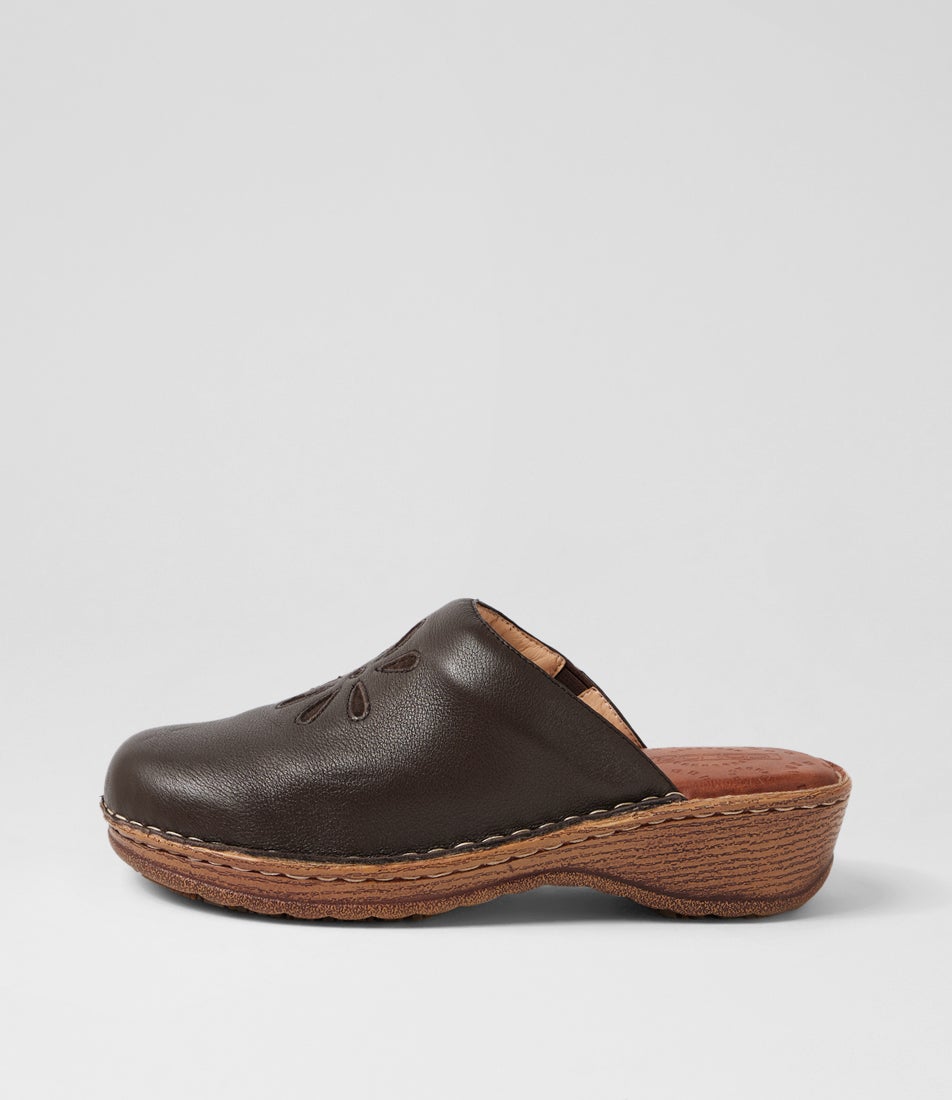 Nigella Choc Leather Heels Nigella Choc Leather Heels