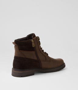 CROWN CF DK BROWN LEATHER