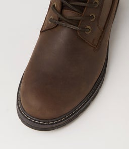 CROWN CF DK BROWN LEATHER