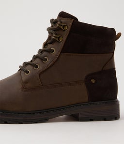 CROWN CF DK BROWN LEATHER