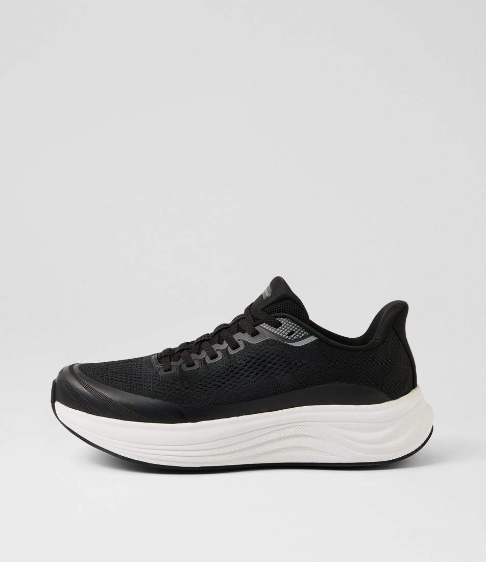 Command Black White Knit Sneakers