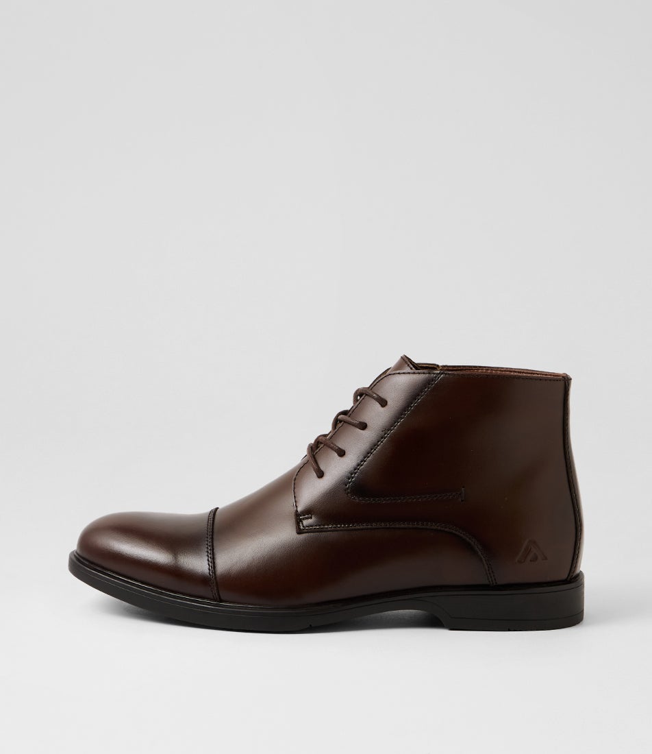 Formal Brown Leather Lace Up Boots Formal Brown Leather Lace Up Boots
