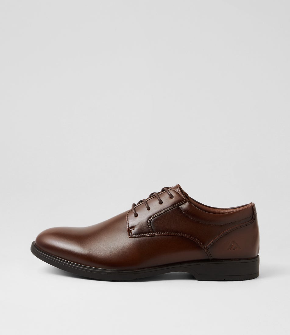 Forum Cognac Leather Lace Up Flats