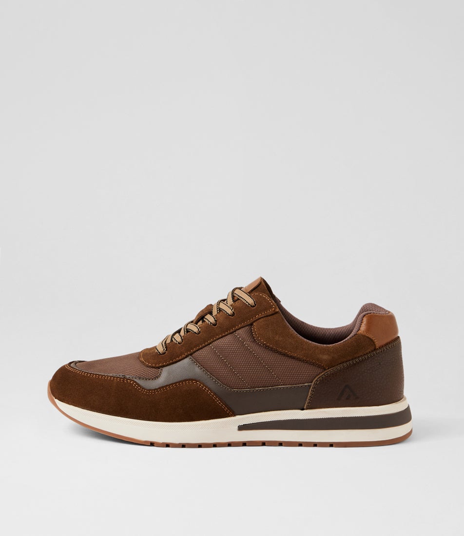 Izac Brown Suede Sneakers