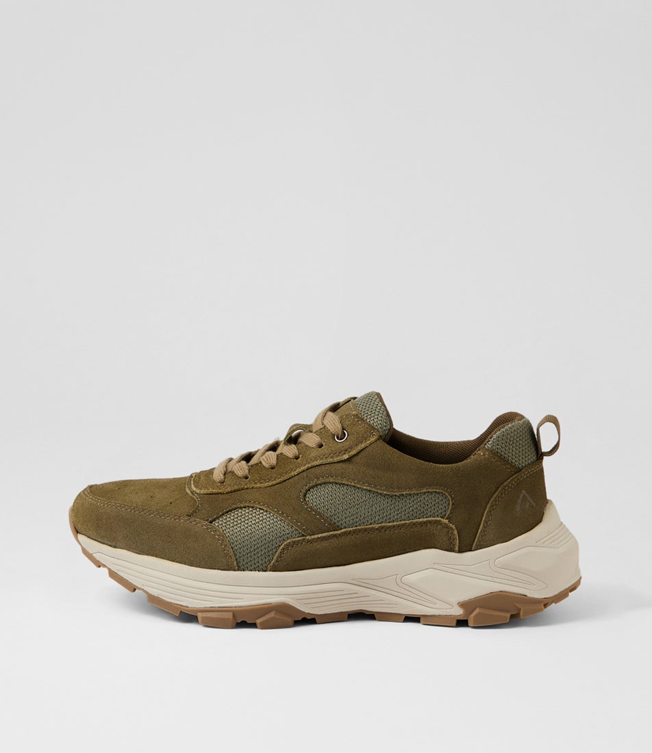 Rolper Olive Suede Sneakers