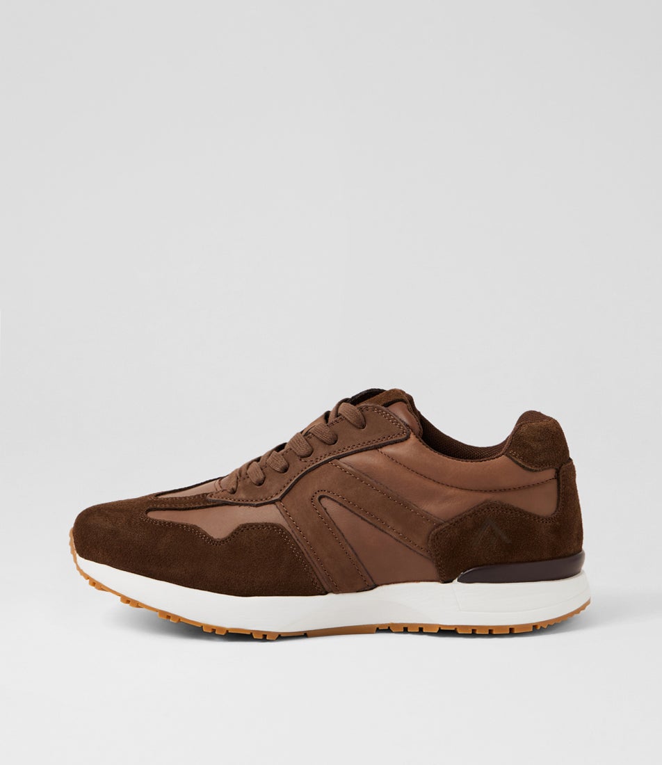 Crescent Brown Leather Sneakers Crescent Brown Leather Sneakers