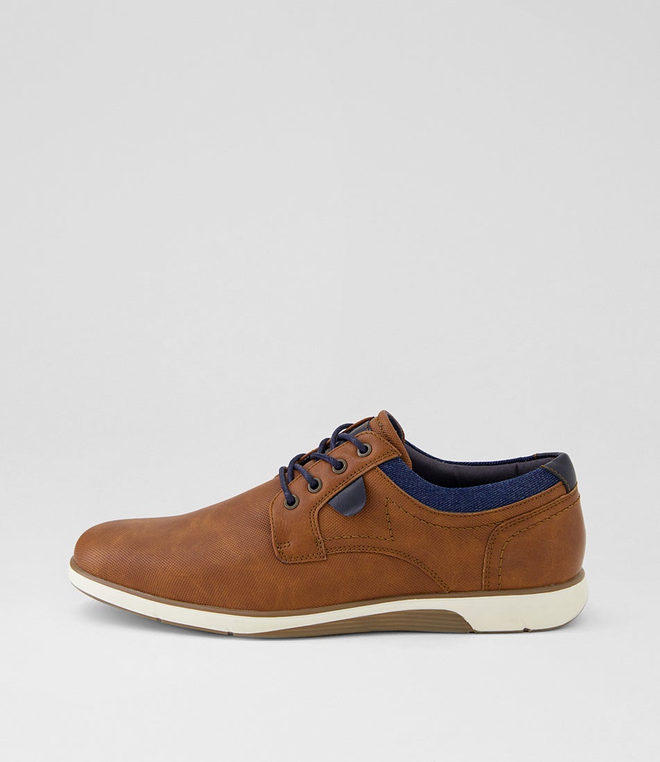 Delve Cognac Lace Up Flats Delve Cognac Lace Up Flats