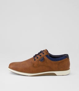 Delve Cognac Lace Up Flats Delve Cognac Lace Up Flats