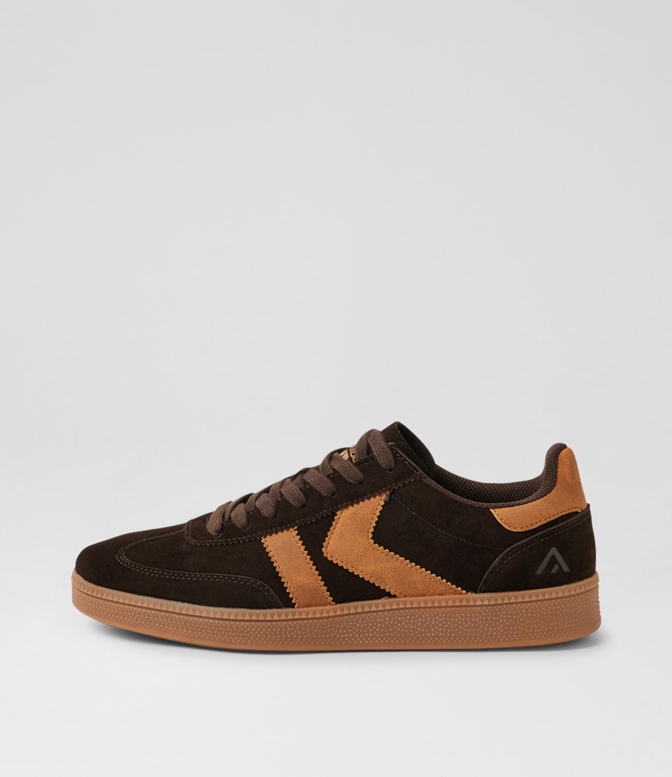Condor Chocolate Leather Microsuede Sneakers
