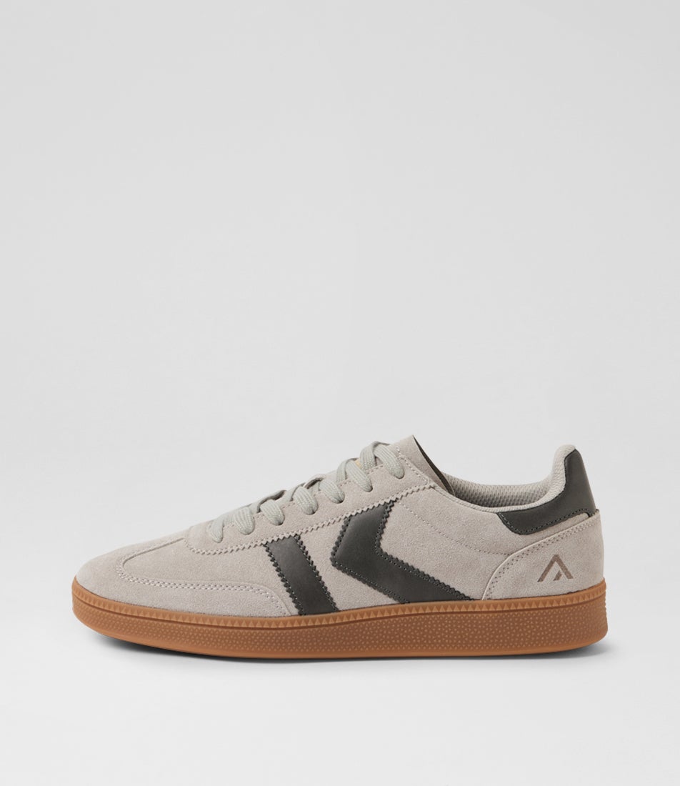 Condor Grey Leather Microsuede Sneakers