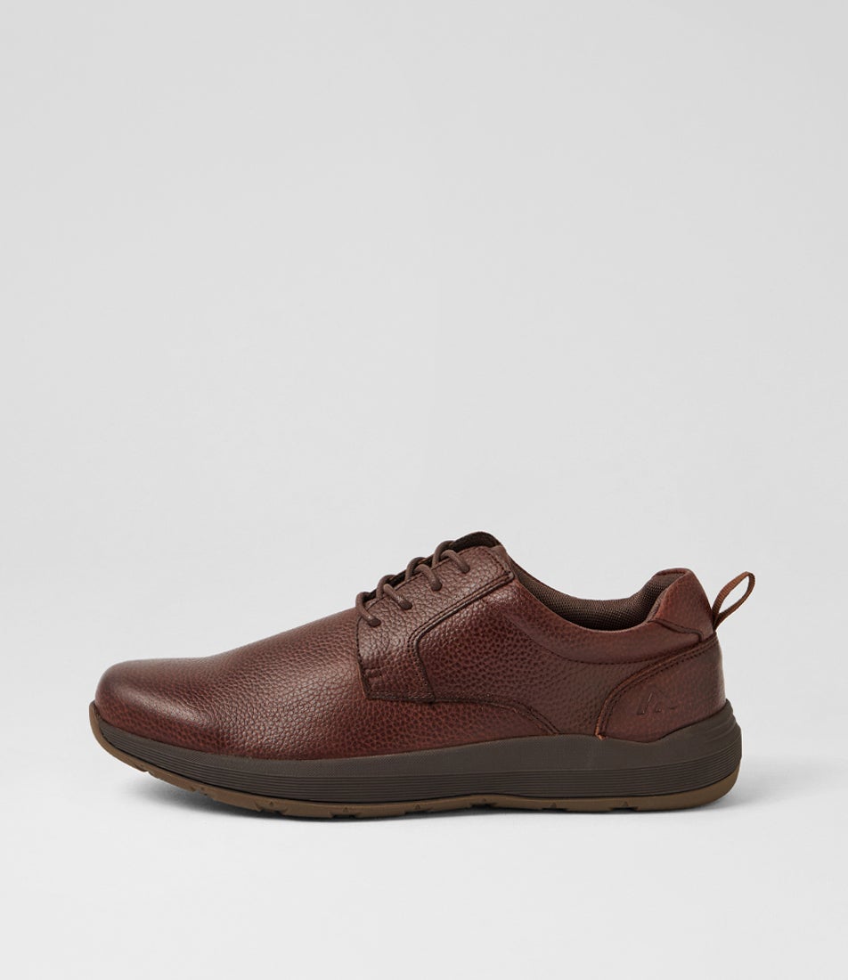 Arker Brown Tumble Leather Lace Up Flats Arker Brown Tumble Leather Lace Up Flats