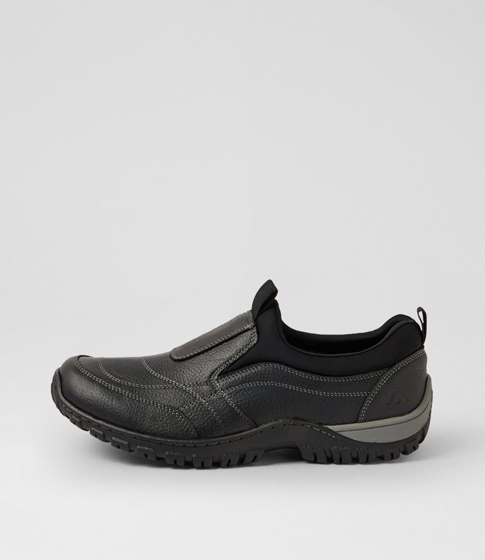 Tonal Black Tumble Nubuck Flat Shoes Tonal Black Tumble Nubuck Flat Shoes