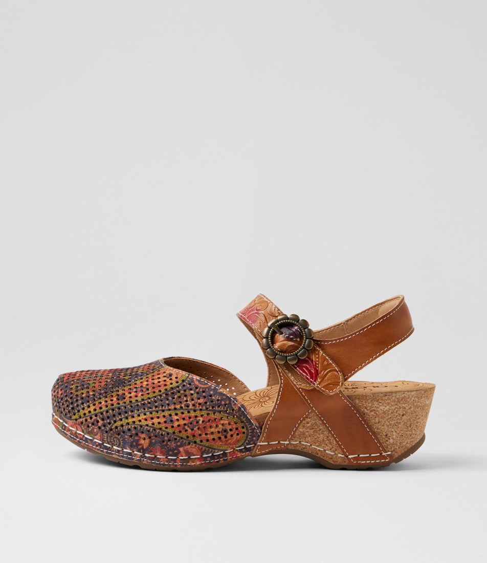 Joice Tan Floral Multi Mary Jane Heels